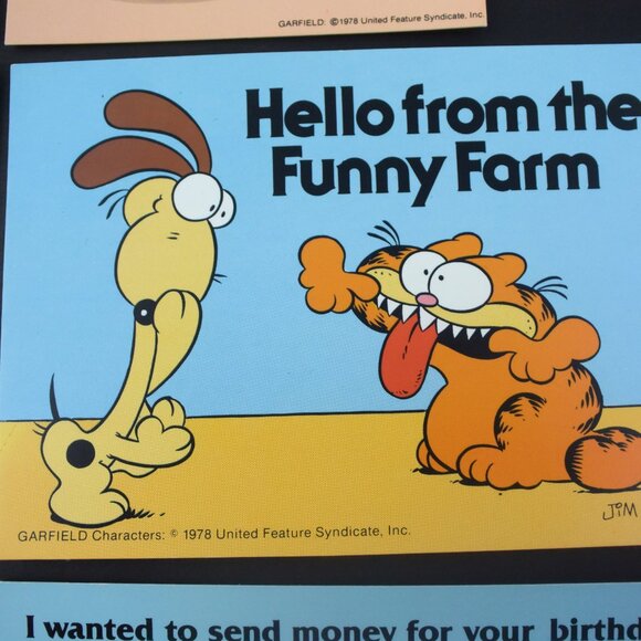 6 Vintage GARFIELD Postcards 1970s New Old Stock - Picture 4 of 12